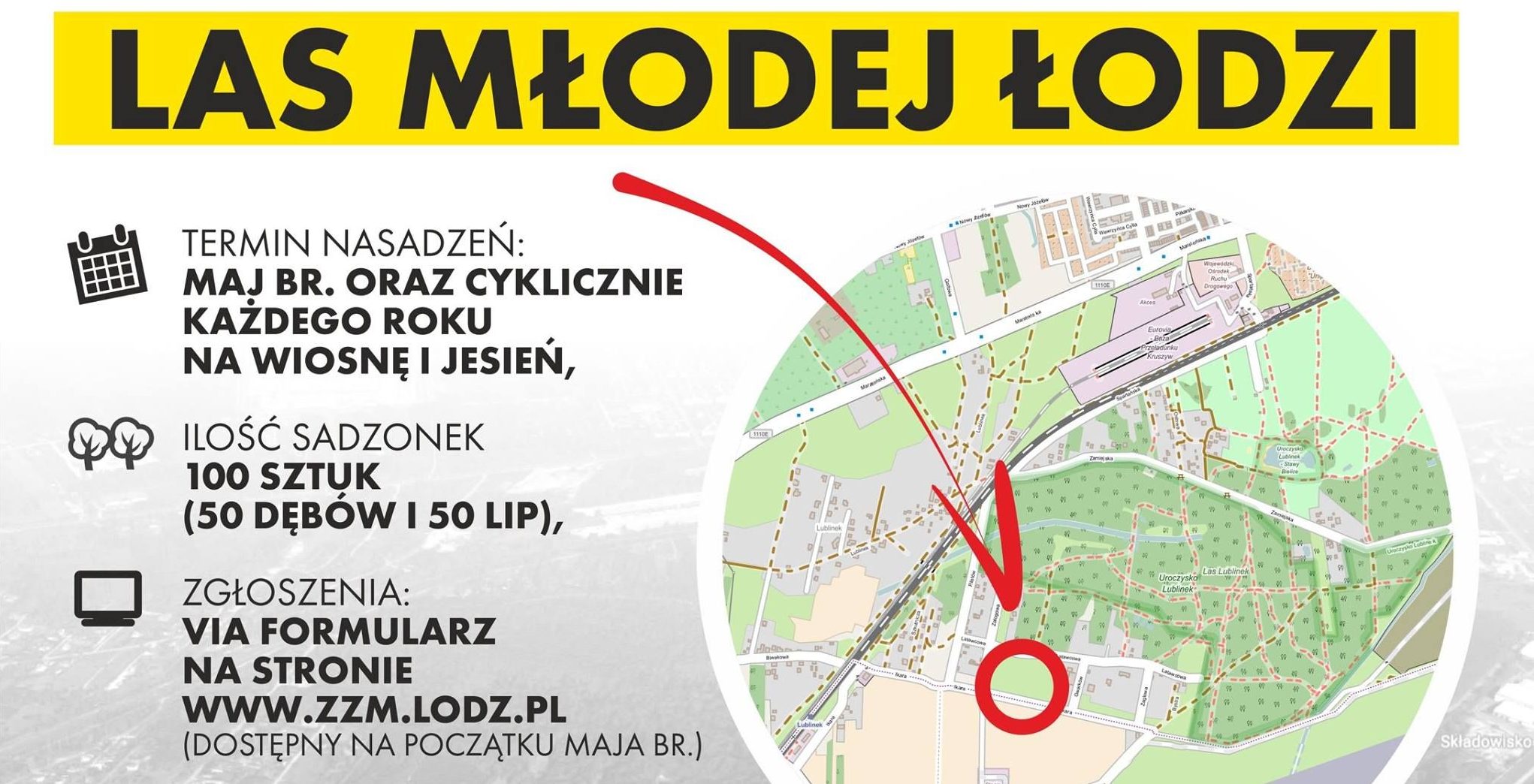 Na uroczysku Lublinek powstanie Las Młodej Łodzi
